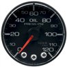 AutoMeter | GAUGE, OIL PRESS, 2 1/16", 120PSI, STEPPER MOTOR W/PEAK & WARN, BLK/BLK, SPEK