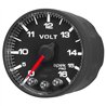 AutoMeter | GAUGE, VOLTMETER, 2 1/16", 16V, STEPPER MOTOR W/PEAK & WARN, BLK/BLK, SPEK-PRO