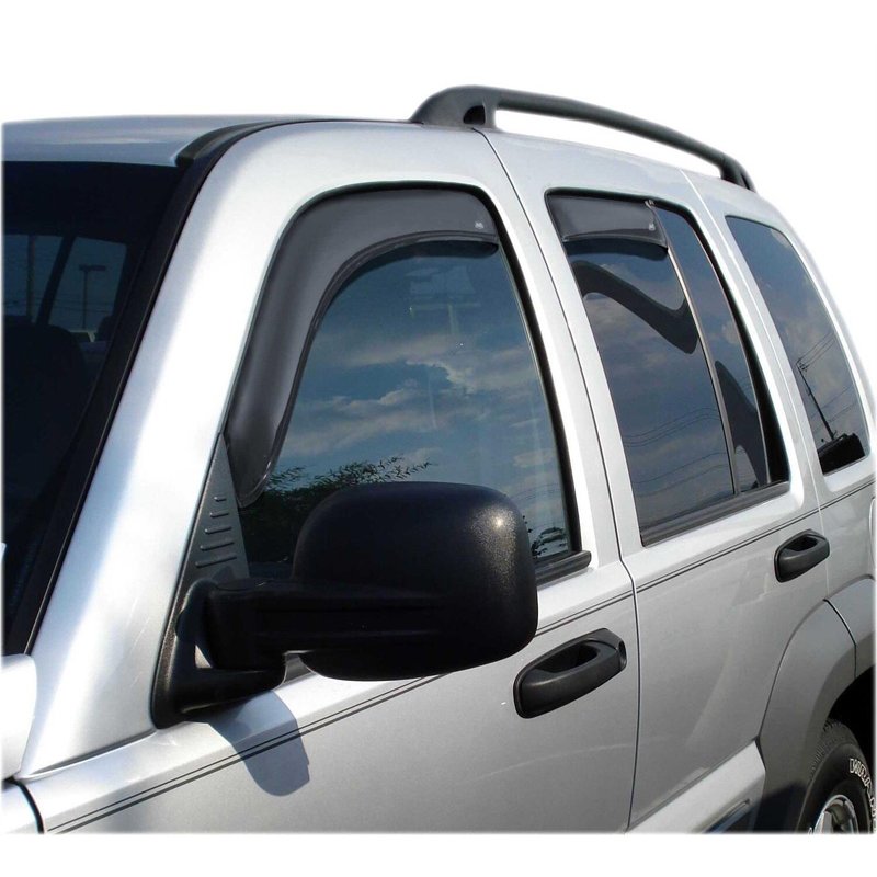 AVS | Ventvisor Deflector; Smoke; In-Channel; 4 pc. - Liberty 2.8L / 3.7L 2002-2007