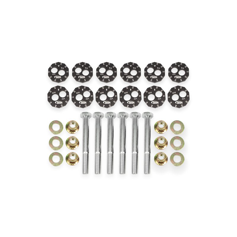 BMR Suspension | Camber Bolt Kit, Front and Rear Lower Control Arms - Corvette 1997-2013