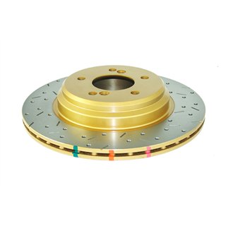 DBA | Rear 4000 Series XS Gold Brake Rotor - M3 / M5 3.2L / 4.9L 2000-2006