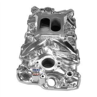 Edelbrock | Performer EPS Manifold w/Oil Fill Tube Polished Finish -   1963-1986
