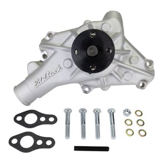 Edelbrock | Long Water Pump, Reverse Rotation, Satin Finish -   5.0L / 4.3L 1987-1990
