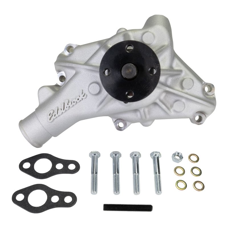 Edelbrock | Long Water Pump, Reverse Rotation, Satin Finish -   5.0L / 4.3L 1987-1990