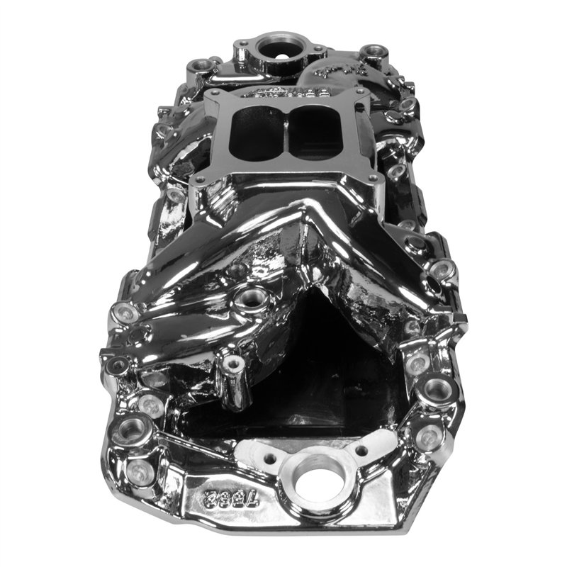 Edelbrock | RPM Air-Gap 2-R Intake Manifold, Chrome Plasma Finish -   6.6L / 5.7L 1970-1972