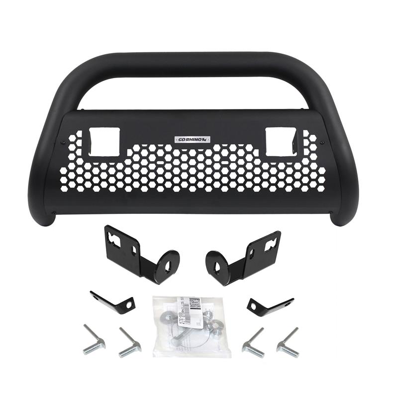 Go Rhino | RC2 Bull Bar with Mounting Brackets and Two 3in Cube Lights Kit - F-250 / F-350 2017-2025