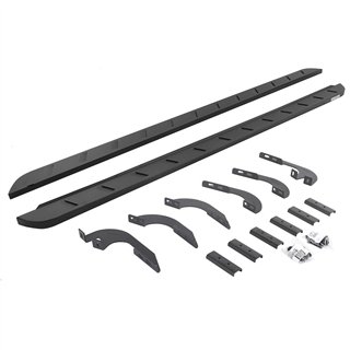 Go Rhino | RB10 Slim Line Running Boards with Mounting Brackets Kit - Double Cab Only - Tacoma 2.4T 2024-2025