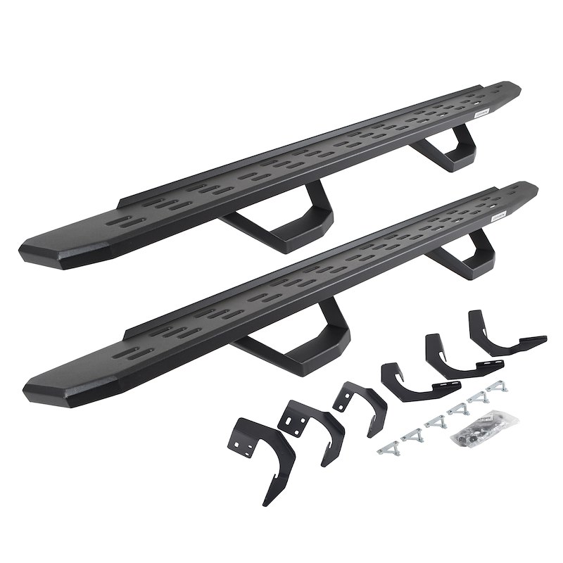 Go Rhino | RB30 Running Boards with Mounting Brackets, 2 Pairs Drop Steps Kit - Ram 1500 / Classic 2015-2024