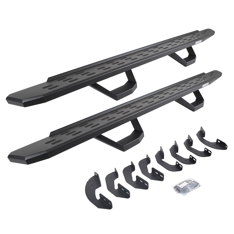 Go Rhino | RB30 Running Boards with Brackets, 2 Pairs Drop Steps Kit - Double Cab - Tundra 2007-2021