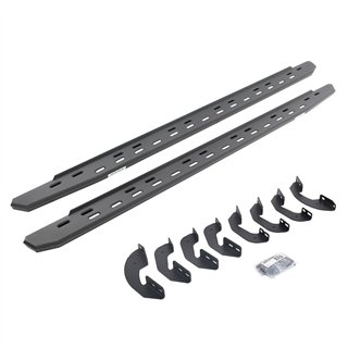 Go Rhino | RB30 Slim Line Running Boards with Bracket Kit - Crew Max Only - Tundra 2007-2021