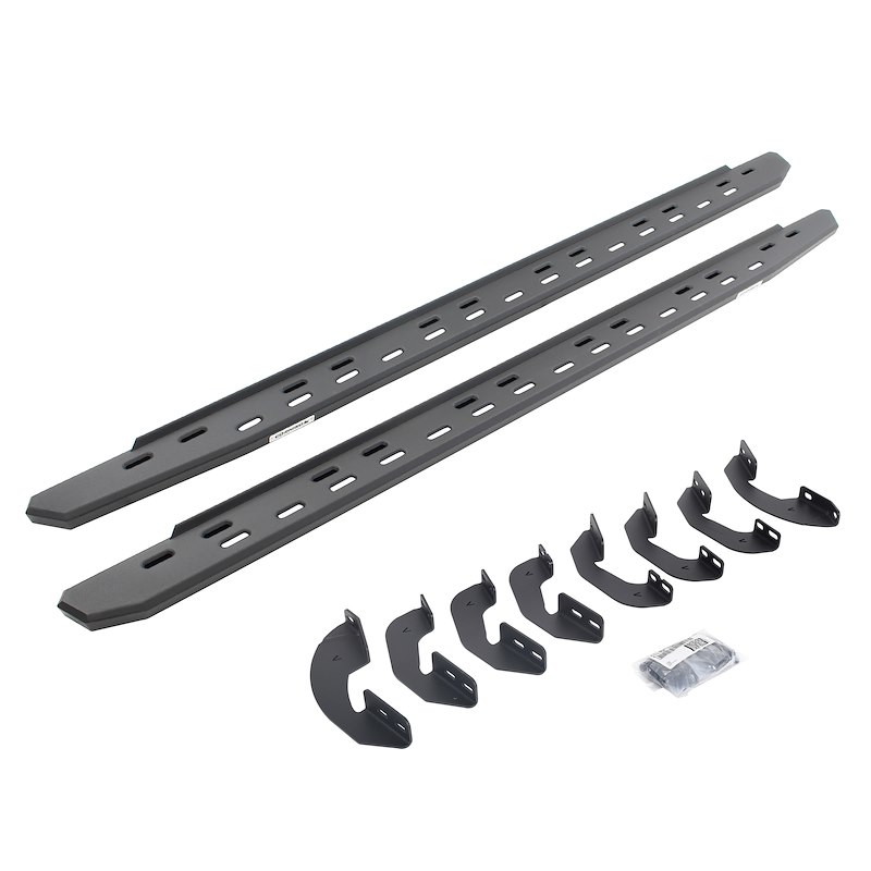 Go Rhino | RB30 Slim Line Running Boards with Bracket Kit - Crew Max Only - Tundra 2007-2021