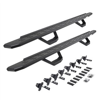 Go Rhino | RB30 Running Boards with Mounting Brackets, 2 Pairs Drop Steps Kit - Gladiator 3.0L / 3.6L 2020-2025