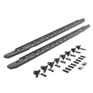 Go Rhino | RB30 Slim Line Running Boards with Mounting Bracket Kit - Gladiator 3.0L / 3.6L 2020-2025