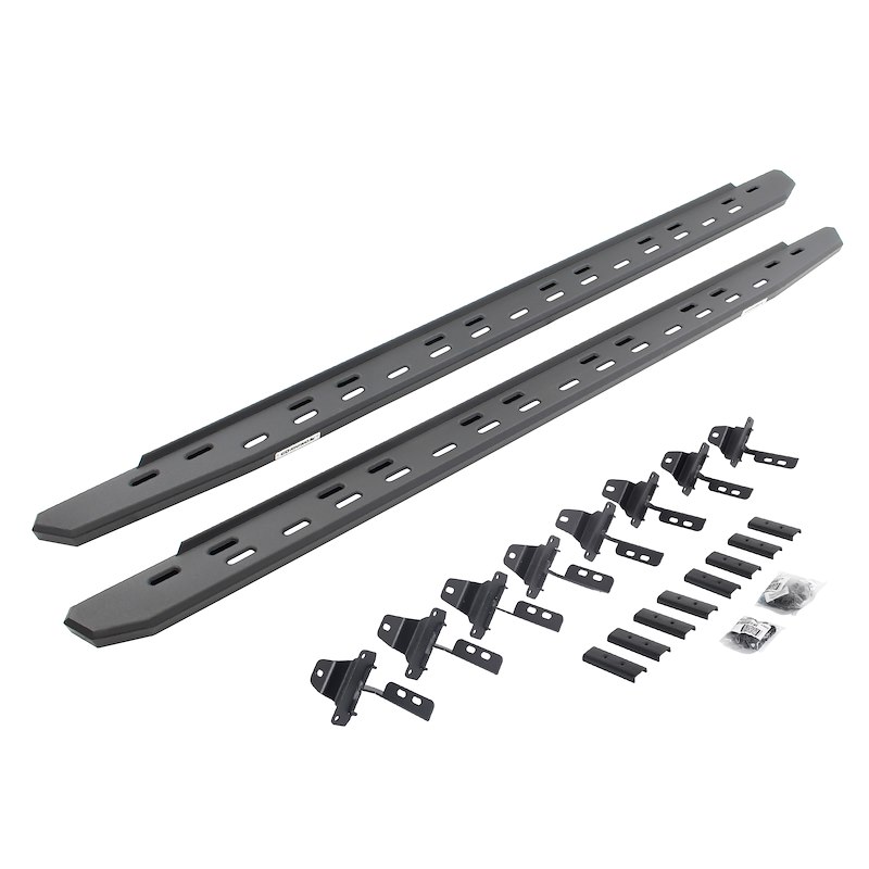 Go Rhino | RB30 Slim Line Running Boards with Mounting Bracket Kit - Gladiator 3.0L / 3.6L 2020-2025