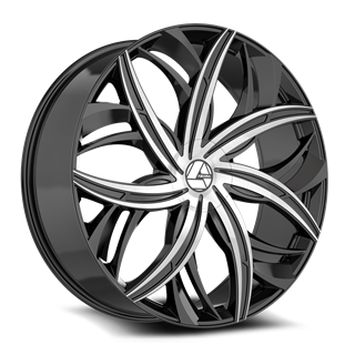 AZARA | AZA-541 22x8.5 ET38 - Gloss Black Machined