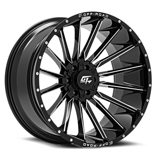 GT OFFROAD | STARK 20x9 ET12 - Gloss Black Milled