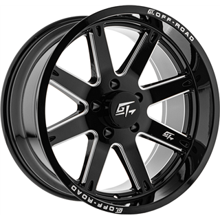 GT OFFROAD | INVASION 24x12 ET-44 - Gloss Black Milled