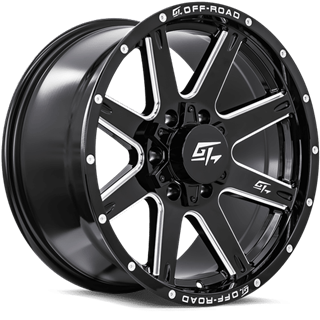 GT OFFROAD | INVASION 18x9 ET12 - Gloss Black Milled