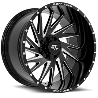 GT OFFROAD | TOMAHAWK 20x9 ET12 - Gloss Black Milled