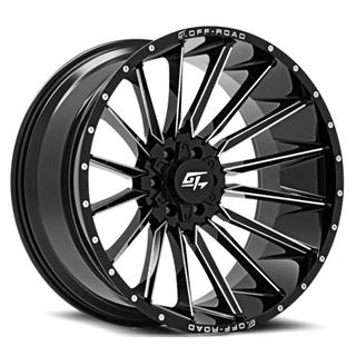 GT OFFROAD | STARK 20x9 ET12 - Gloss Black Milled