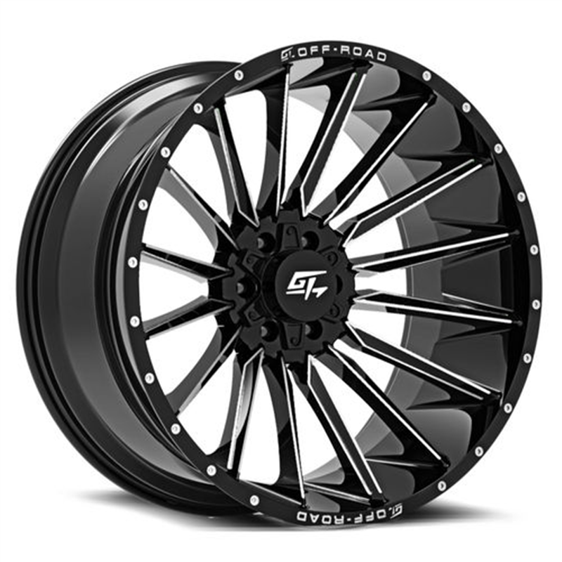 GT OFFROAD | STARK 20x9 ET12 - Gloss Black Milled