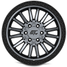 GT OFFROAD | CHAMBER 20x10 ET-18 - Black Ring / Matte Gunmetal Centre