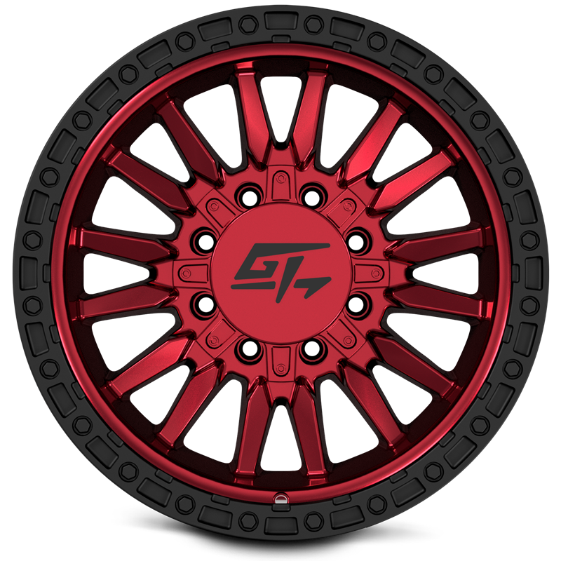 GT OFFROAD | CHAMBER 18x10 ET-18 - Black Ring / Anodized Red Centre