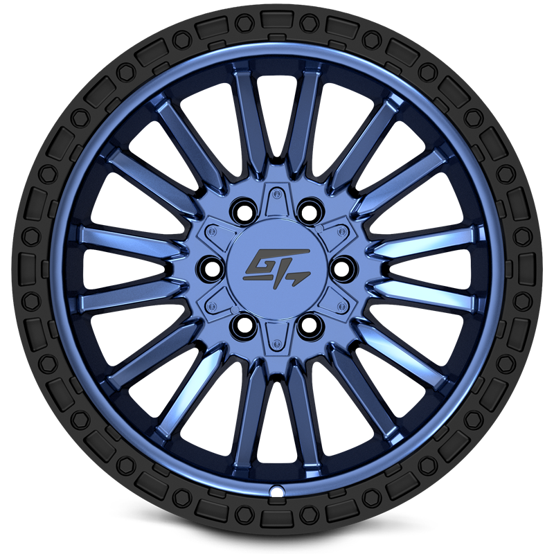 GT OFFROAD | CHAMBER 18x12 ET-44 - Black Ring / Midnight Blue Centre