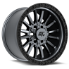 GT OFFROAD | CHAMBER 20x12 ET-44 - Black Ring / Matte Gunmetal Centre