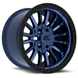 GT OFFROAD | CHAMBER 18x12 ET-44 - Midnight Blue Center / Black Ring