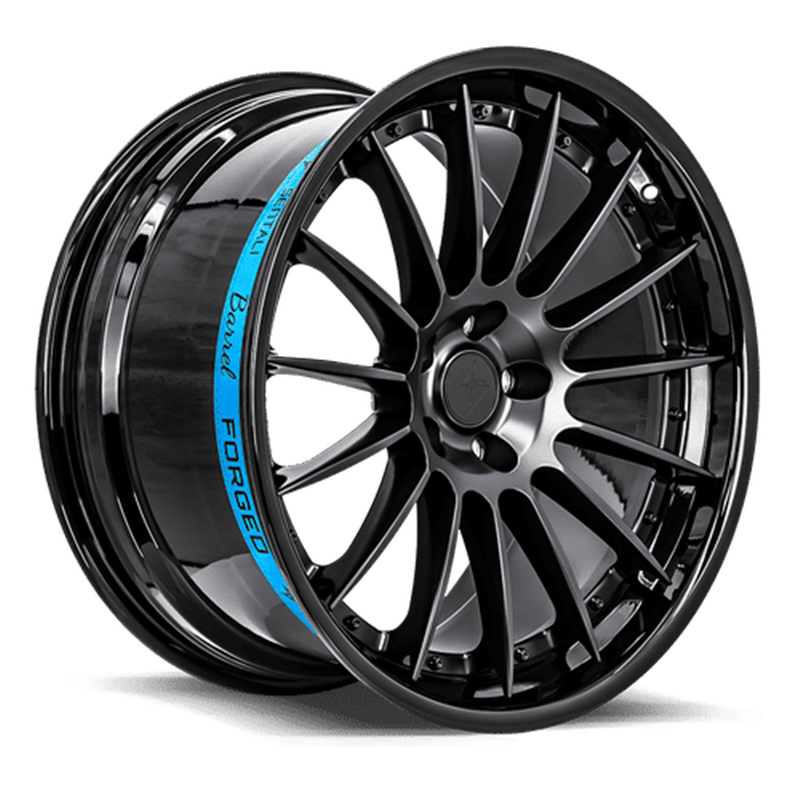 SENTALI BARREL | SB2 19x10.5 ET25 - Gloss Black Lip / Matte Black Centre