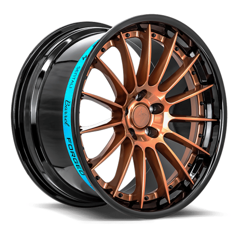 SENTALI BARREL | SB2 20x10.5 ET35 - Gloss Black Lip / Gloss Bronze Centre