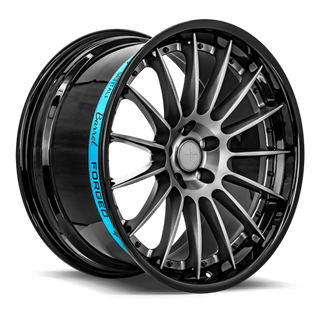 SENTALI BARREL | SB2 22x10.5 ET40 - Gloss Black Lip / Matte Gunmetal Centre