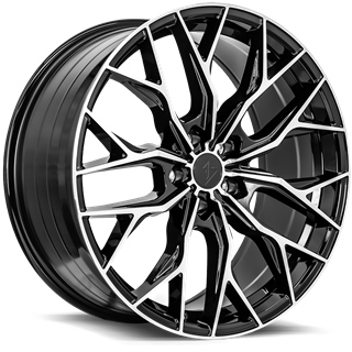 SENTALI STREET | SS2 19x8.5 ET35 - Gloss Black Machined Face