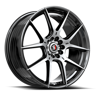 SPEC-1 RACING | SP-71 18x8 ET38 - Gloss Black Machined