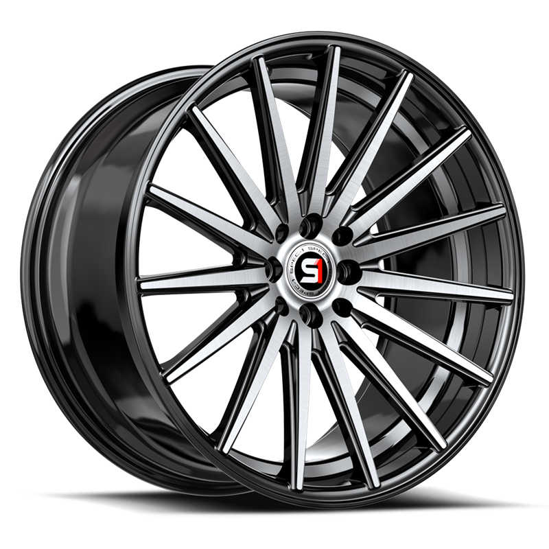 SPEC-1 RACING | SP-69 17x7.5 ET42 - Gloss Black Machined / Undercut
