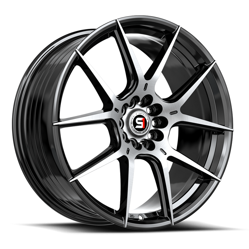 SPEC-1 RACING | SP-71 17x8 ET42 - Gloss Black Machined