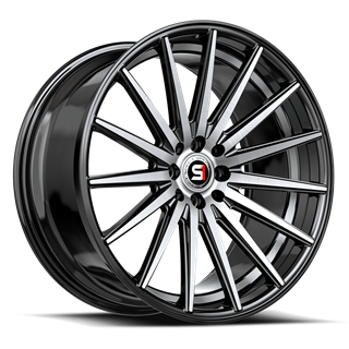 SPEC-1 RACING | SP-69 17x7.5 ET42 - Gloss Black Machined/Undercut