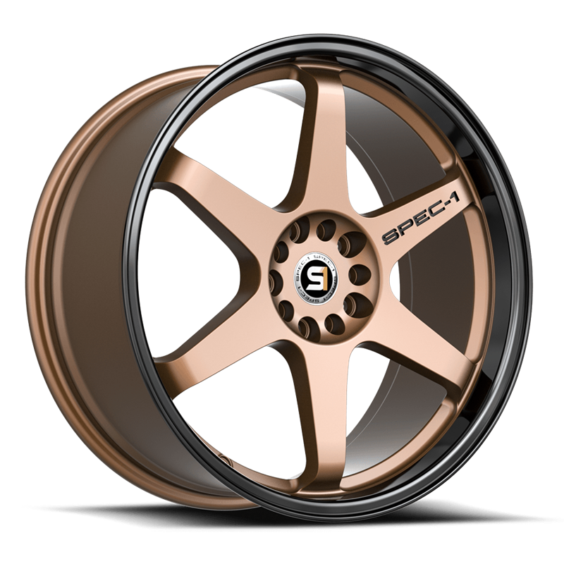 SPEC-1 RACING | SPT-33 18x8.5 ET38 - Matte Bronze Black Lip