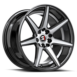 SPEC-1 RACING | SP-73 17x7.5 ET42 - Gloss Black Machined / Undercut