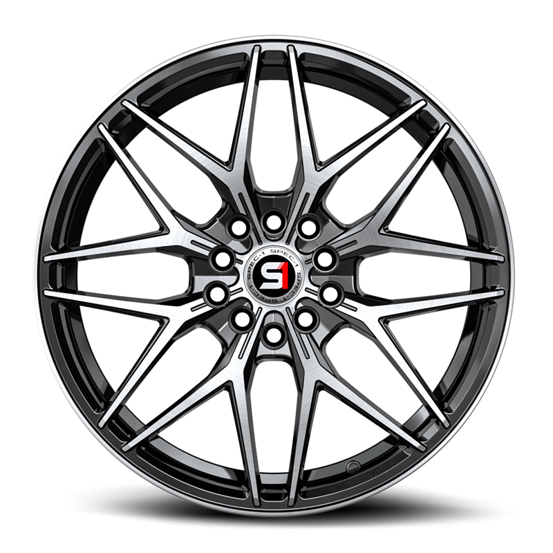 SPEC-1 RACING | SP-60 17x7.5 ET42 - Gloss Black & Machined