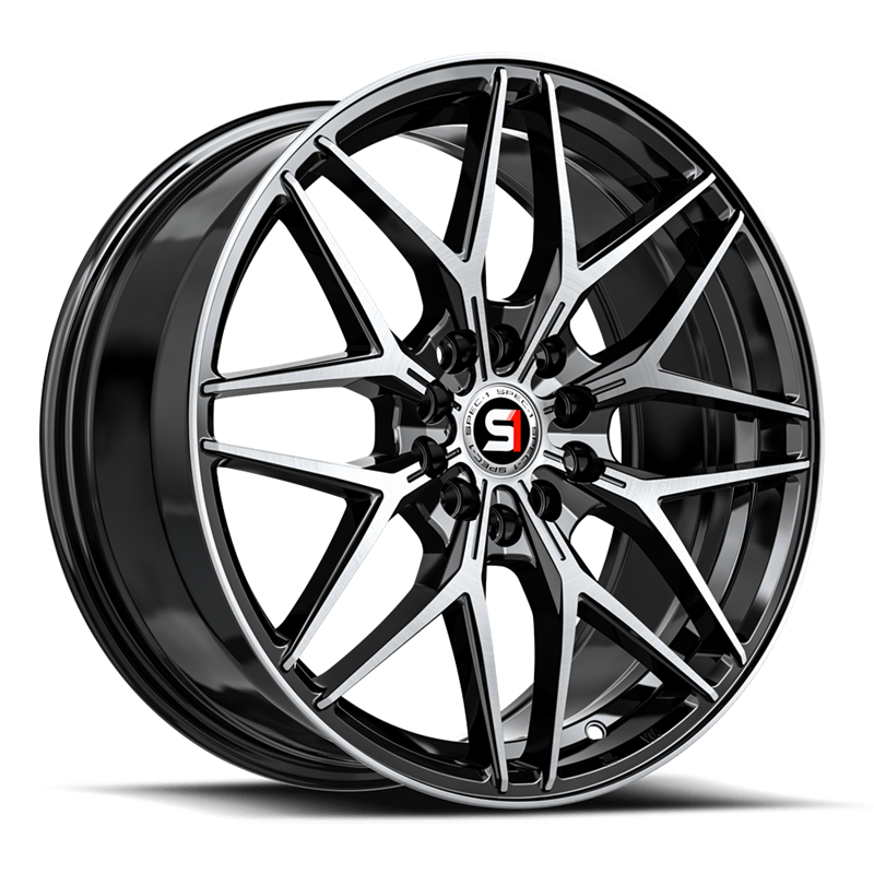 SPEC-1 RACING | SP-60 18x8 ET38 - Gloss Black & Machined