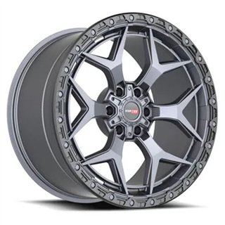 VORTEK | VRT-603 20x10 ET-24 - Matte Titanium Black Bead Ring