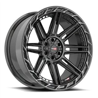 VORTEK | VRP-501 24x11 ET-24 - Black Diamond Cut Ring W/ Dark Tint