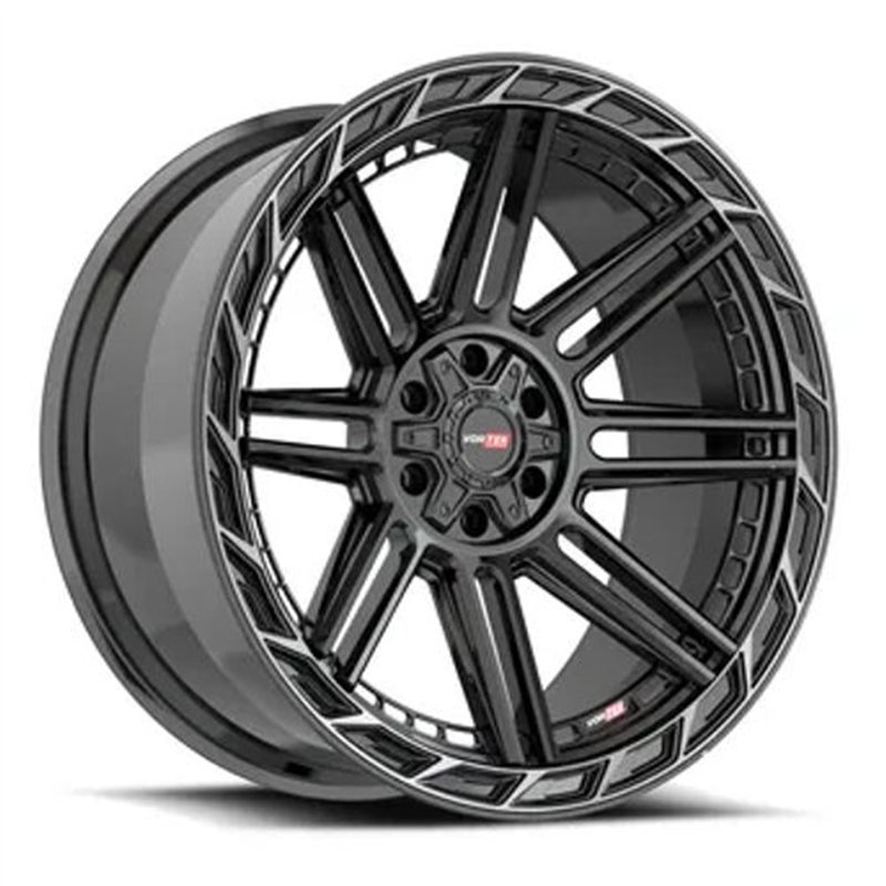 VORTEK | VRP-501 24x11 ET-24 - Black Diamond Cut Ring W/ Dark Tint