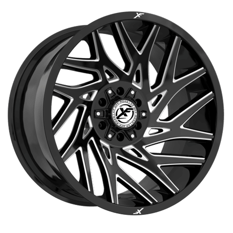 XF OFFROAD | XF-229 22x12 ET-44 - Gloss Black Milled