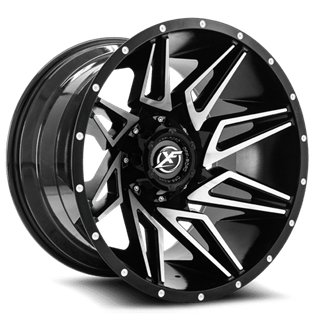 XF OFFROAD | XF-218 20x10 ET-12 - Gloss Black Machined