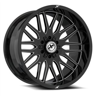 XF OFFROAD | XF-240 20x9 ET12 - Gloss Black Milled