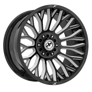 XF OFFROAD | XF-237 20x9 ET12 - Gloss Black Milled