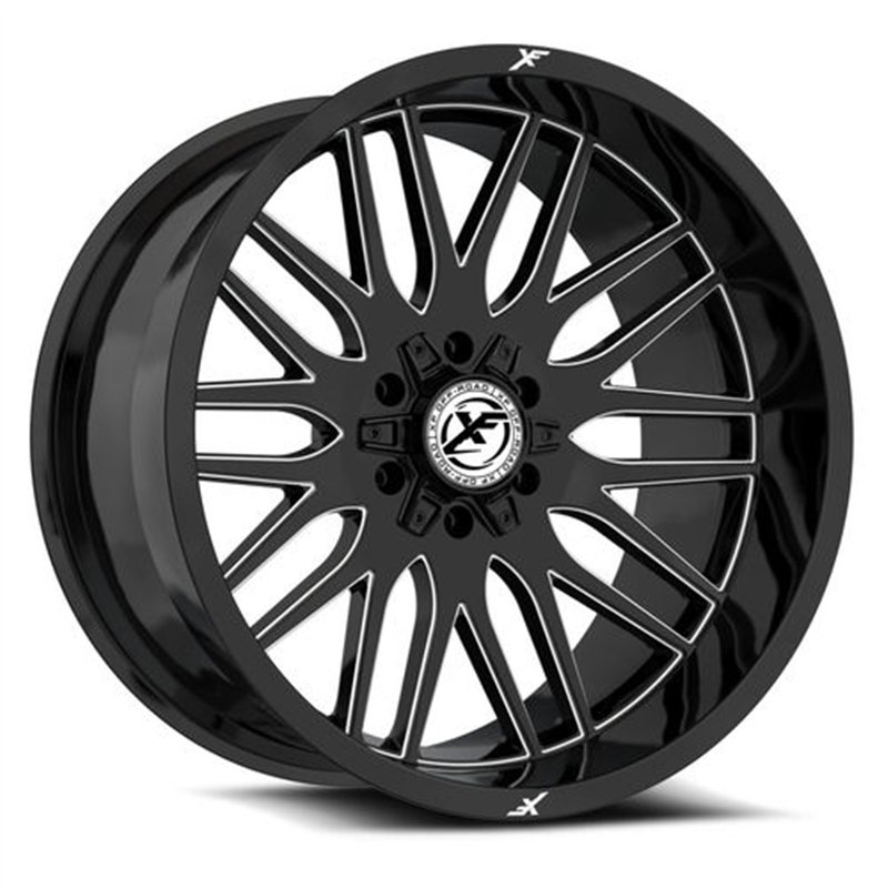 XF OFFROAD | XF-240 24x12 ET-44 - Gloss Black Milled